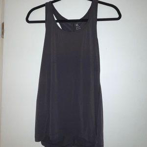 Black racer back workout tank top